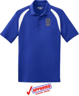 Sport-Tek Raglan Polo, True Royal/ White